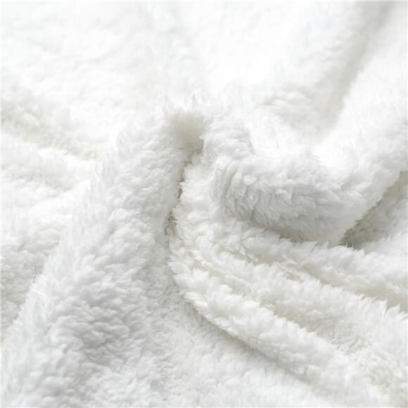 Double-Layer Reversible Luxury Sherpa Blanket, Lavender Purple Throw - Picture 3 of 7